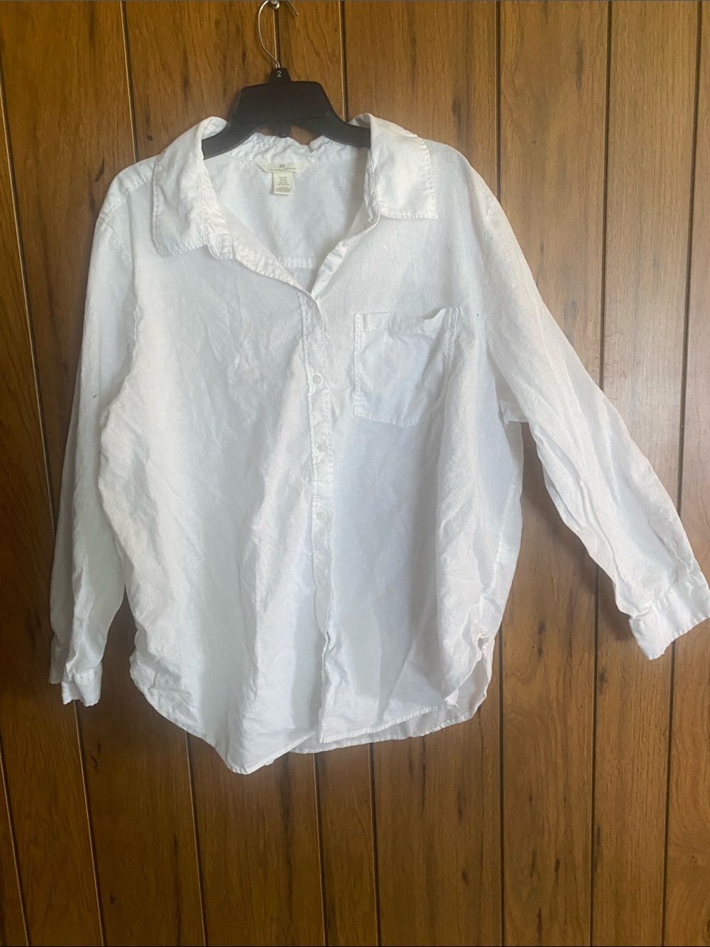 H&M Women's White Button-Down Shirt